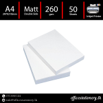 A4 260gsm Matt Photo Paper Double Side - 50 Sheet