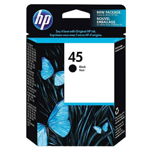 Hp - 45 black (51645a) - twin pack - hp 45 ink cartridge