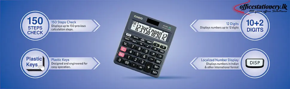 Casio MJ 120D Calculator 12digit