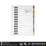 File Separator Plastic 1 to 12